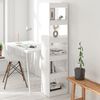 vidaXL Estante/divis&oacute;ria 40x30x166 cm branco brilhante