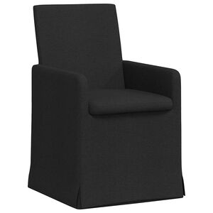 vidaXL Cadeiras de Jantar 2 pcs Preto 57 x 67 x 95 cm tecido