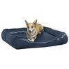 vidaXL Cama para c&atilde;es 80x68x23 cm couro artificial azul-escuro