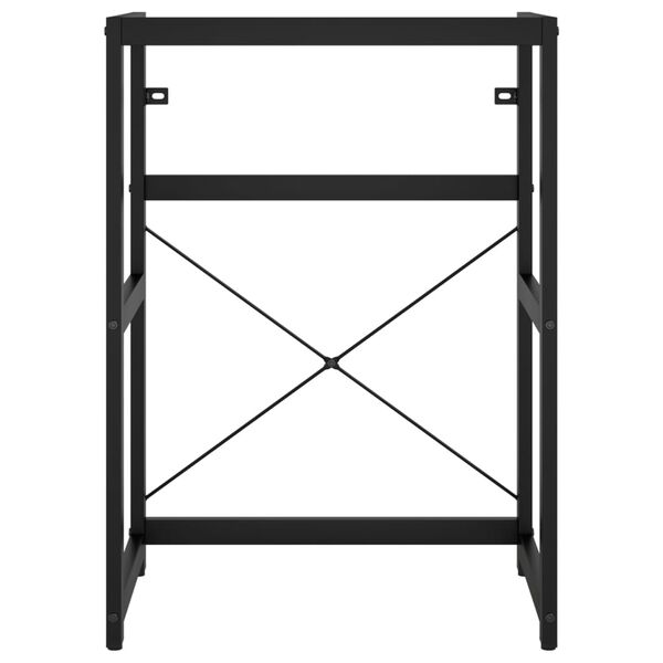 vidaXL Estrutura p/ lavatório casa de banho ferro 59x38x83 cm preto