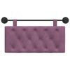 vidaXL Cabeceira Suspensa Montado na parede Roxo 90 x 55 x 7 cm Veludo