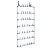 vidaXL Sapateira suspensa 66x13x139 cm prateado