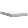 vidaXL Cama boxspring c/ colch&atilde;o 120x200 cm veludo cinzento-claro