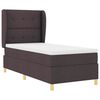 vidaXL Cama Box Springs com Colch&atilde;o Cinza Escuro 90x190 cm 80 x 200 cm