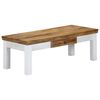 vidaXL Mesa de centro 110x50x40 cm madeira de mangueira maci&ccedil;a