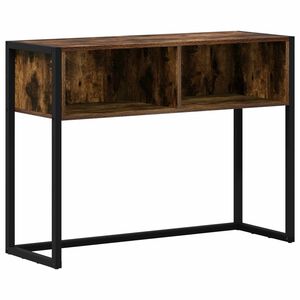 vidaXL Mesa de apoio Carvalho Fum&ecirc; 100 x 36 x 75 cm Madeira processada