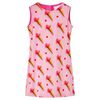 Vestido de crian&ccedil;a rosa-choque 92