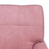 vidaXL Chaise Lounge com almofada Rosa 91 x 157 x 91 cm Veludo