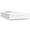 vidaXL Estrutura de cama c/ gavetas 120x190cm pequena casal branco