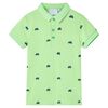 Polo de criança verde néon 92