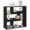 vidaXL Prateleira de Livros Carvalho Preto 100 x 33 x 94,5 cm