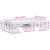 vidaXL Conjunto de Sof&aacute;s para Exterior 11 pcs Natural e Creme
