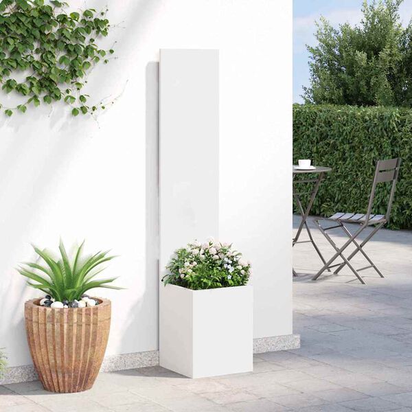 vidaXL Tela de Privacidade para Jardim Fretwork Branco 32 x 150 cm
