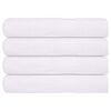 vidaXL Toalhas de sauna FROGN 4 pcs 80x200 cm 360 g/m&sup2; branco