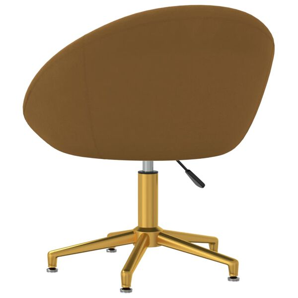 vidaXL Cadeiras de jantar 2 pcs veludo castanho