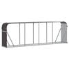 vidaXL Suporte de lenha 300x45x100 cm a&ccedil;o galvanizado castanho