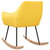 vidaXL Cadeira de baloi&ccedil;o tecido amarelo mostarda
