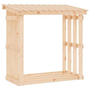 &nbsp;vidaXL Suporte para lenha 108x64,5x109 cm pinho maci&ccedil;o