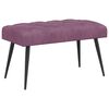 vidaXL Banco com bot&otilde;es estofados Roxo 80 x 40 x 46 cm Veludo
