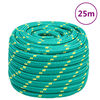 vidaXL Corda de barco 20 mm 25 m polipropileno verde