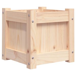 vidaXL Vaso/floreira de jardim 31x31x31 cm madeira de pinho maci&ccedil;a