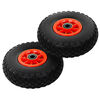 vidaXL Rodas p/ carrinho de carga manual 2 pcs PU maci&ccedil;o 3.00-4