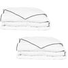 vidaXL Edred&atilde;o de inverno penugem 2 pcs 140x200 cm