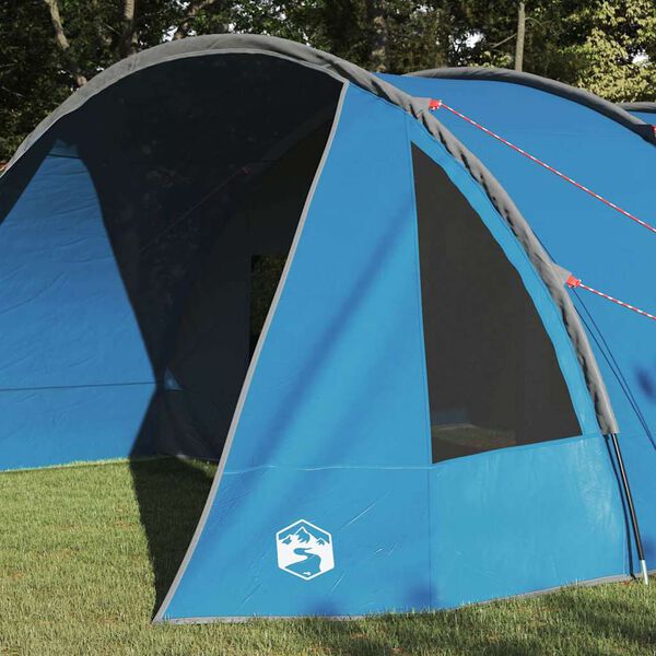 vidaXL Tenda t&uacute;nel com telhado Azul e Cinza 778 x 356 x 210 cm