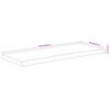 vidaXL Tampo de mesa retangular borda viva 110x40x2,5 cm ac&aacute;cia maci&ccedil;a