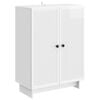 vidaXL Buffet Branco Brilhante 66 x 34,5 x 90 cm Derivados de Madeira