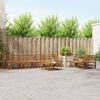 vidaXL Conjunto de Sof&aacute;s para Exterior 7 pcs Natural