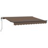 vidaXL Toldo Retr&aacute;til Cinzento-acastanhado 2,5 x 2 m tecido