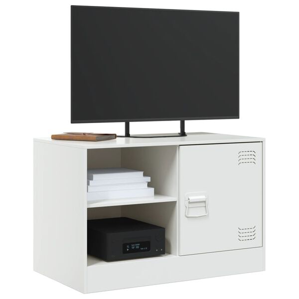 vidaXL M&oacute;veis de TV 2 pcs 67x39x44 cm a&ccedil;o branco