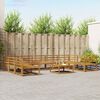 vidaXL Conjunto de Sof&aacute;s para Exterior 10 pcs Natural