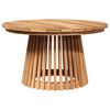 vidaXL Mesa Lateral Castanho 70 x 70 x 40 cm Madeira de Teca S&oacute;lida