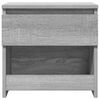vidaXL Mesa cabeceira 2pcs 40x30x39cm derivado madeira cinzento sonoma