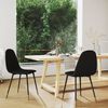 vidaXL Cadeiras de jantar 2 pcs tecido preto