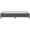 vidaXL Estrado de cama plataforma Cinza Escuro 120 x 200 cm tecido
