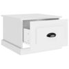 vidaXL Mesa de centro 50x50x35 cm derivados madeira branco