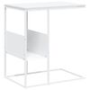 vidaXL Mesa de apoio 55x36x59,5 cm derivados de madeira branco