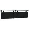 vidaXL Cabeceira Suspensa Preto 210 x 55 x 5 cm Veludo