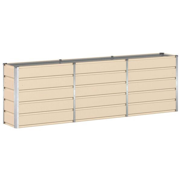 vidaXL Floreira Ivory 160 x 40 x 75 cm A&ccedil;o
