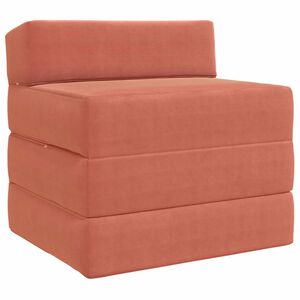 vidaXL Sof&aacute; Cama Dobr&aacute;vel Laranja Vermelho 200 x 70 x 15 cm