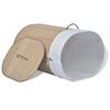 vidaXL Cesto oval para roupa suja bambu natural