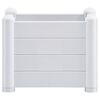 vidaXL Canteiro elevado para jardim PP 43x43x35 cm branco