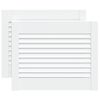 vidaXL Portas de arm&aacute;rio 2 pcs design de persiana pinho maci&ccedil;o branco