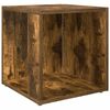 vidaXL Mesa de apoio 33x33x34,5cm derivados de madeira carvalho fumado