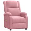 vidaXL Poltrona de massagens el&eacute;trica veludo rosa