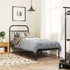 vidaXL Cabeceira de cama 75 cm metal preto