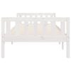 vidaXL Cama de criança sem colchão 75x190 cm pinho maciço branco